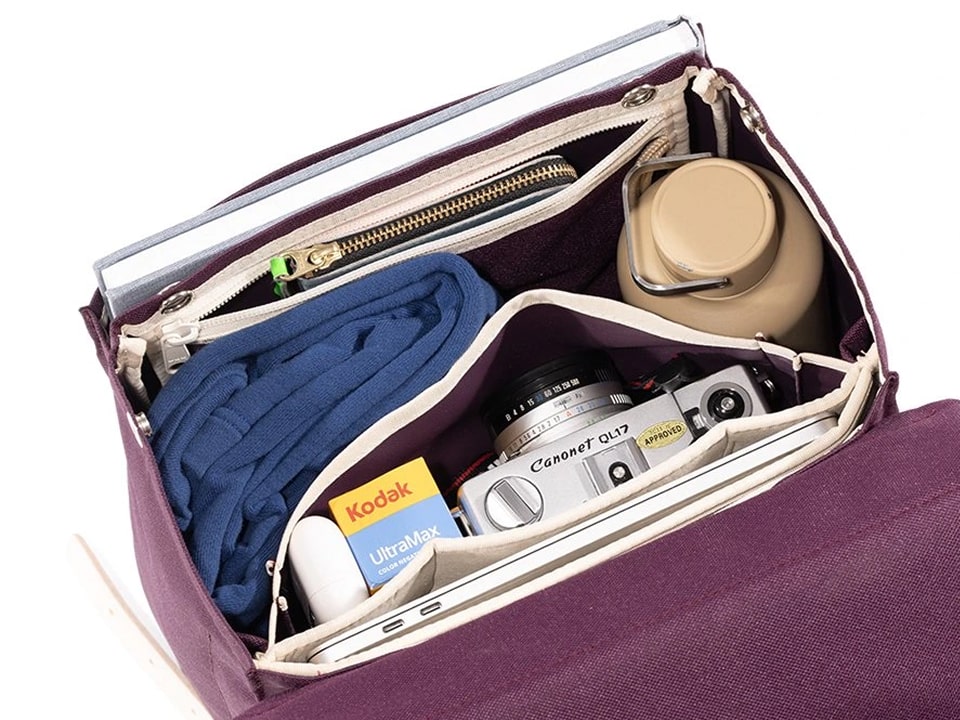 Rucksack mit Inhalt